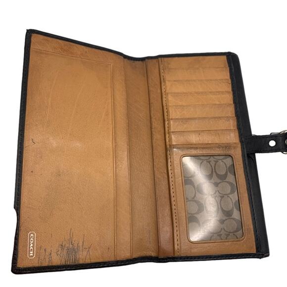 y2k COACH Black Buckle Wallet - Picture 5 of 8
